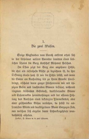 Der Mann mit den zwei Hörnern : romantische Erzählung