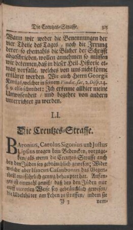 LI. Die Creutzes-Straffe