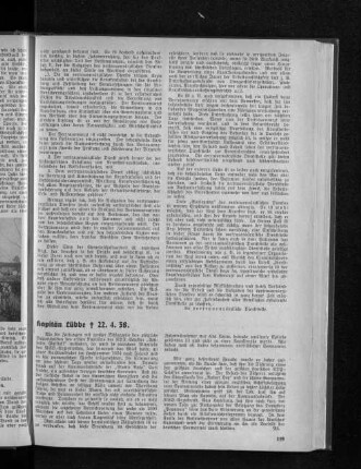 Kapitän Lübbe † 22. 4. 38