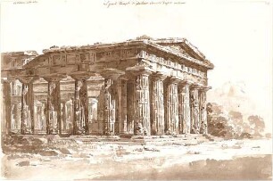 Gärtner, Friedrich von; Paestum (Prov. Salerno, Italien); Großer Tempel - Perspektive