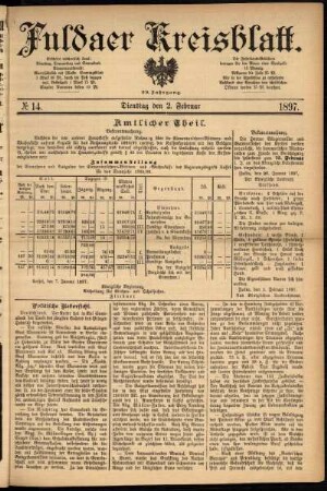 Ausgabe vom Dienstag, den 02. Februar 1897.
