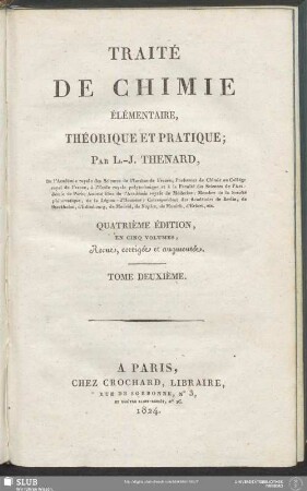 2: Traité De Chimie Élémentaire, Théorique Et Pratique