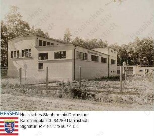 Hergershausen, Gruppenwasserwerk des Kreises Dieburg / Außenansicht