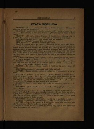 Etapa segunda