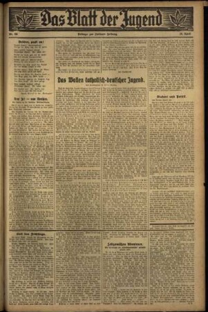 Zweite Ausgabe vom Mittwoch, den 26. April 1933.