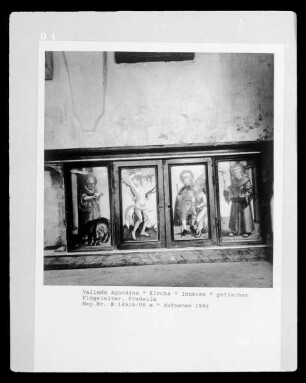 Altar von San Simon — Predella — Der heilige Rochus