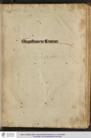 Augustinus de trinitate.