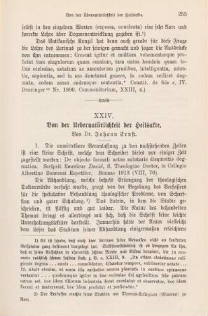 255-271 Von der Uebernatürlichkeit der Heilsakte