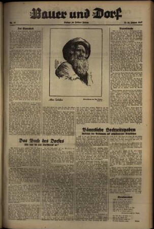 Dritte Ausgabe vom Samstag, den 23. Januar 1937.