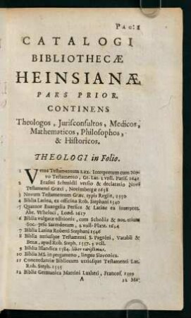 1-22, Theologi in Folio.