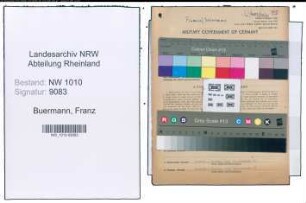Entnazifizierung Franz Buermann , geb. 27.05.1898 (Vers.Vertreter)