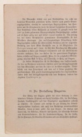 17. Die Verfassung Ungarns