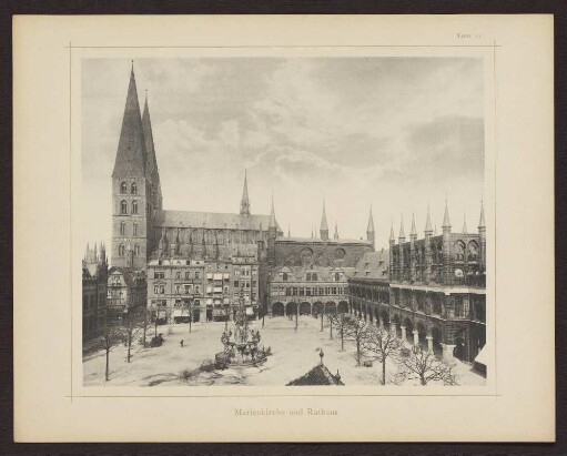 Tafel 12 Marienkirche und Rathaus