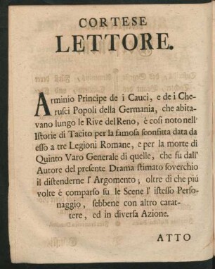 Cortese lettore