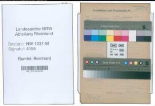 Entnazifizierung Bernhard Ruedel , geb. 12.02.1888 (Gastwirt)