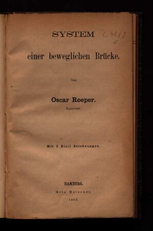 System einer beweglichen Brücke