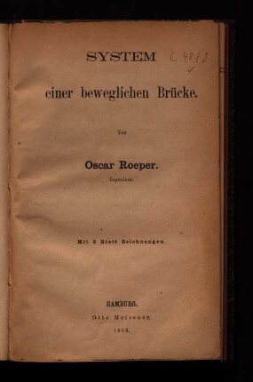 System einer beweglichen Brücke
