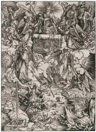 Die Apokalypse, Blatt 6: Die sieben Posaunenengel
