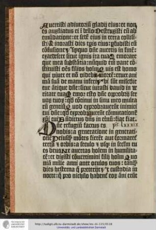 Psalmus lxxxix.