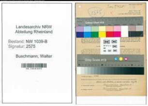 Entnazifizierung Walter Buschmann , geb. 29.04.1905 (Kaufmann)