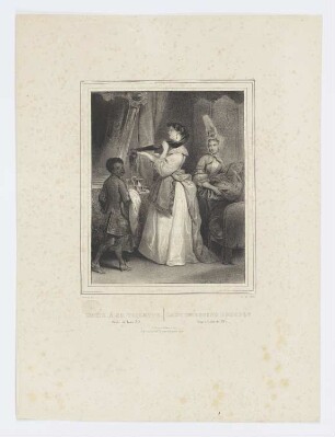 Dame á sa toilette, Blatt 8 der Folge "Lithographisches Album mit verschiedenen Motiven - von Frauen und Kindern"