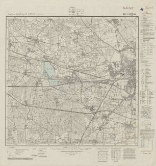 4251 (alte Nr.: 2400) Cottbus (West), Topographische Karte 1:25000 (4cm - Karte)