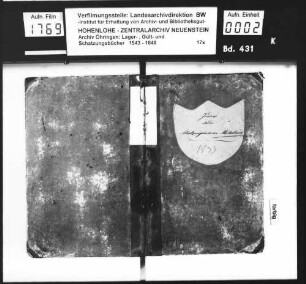 Personenregister zum Gült- und Schatzungsbuch über Michelbach.