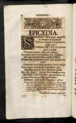 52-76, Epicedia