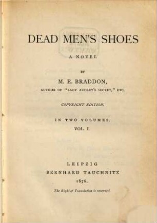 Dead men's shoes : a novel, 1