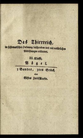 3 Bandes, 3tes Stück, oder Eilftes Zwölf Kupfer.