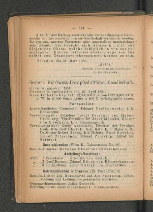 Oesterr. Nordwest-Dampfschifffahrt-Gesellschaft.
