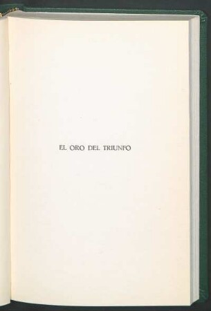 El oro del triunfo
