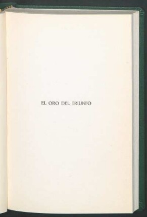El oro del triunfo