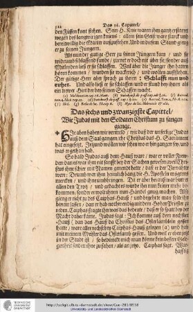 Das sechs und zwanzigste Capittel