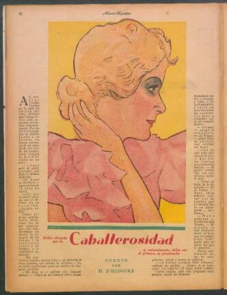 Caballerosidad : Cuento por H. D'Honoré
