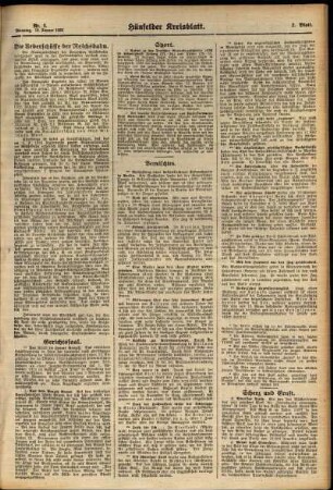 Zweite Ausgabe vom Dienstag, den 19. Januar 1926.