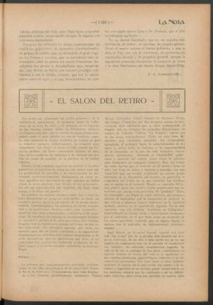 El salón del retiro
