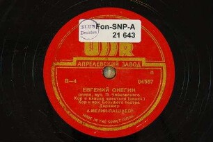 Evgenij Onegin : Chor i pljaska krestjan (okonč.) / muz. P. Čajkovskogo