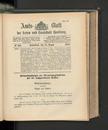 No. 206, 26. August 1916
