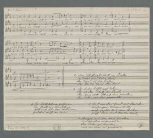 Der Jahrkreis, Excerpts, Coro, op.5, LüdD p.438 - BSB Mus.N. 119,9 : [heading:] 1. "O Heiland,...-"