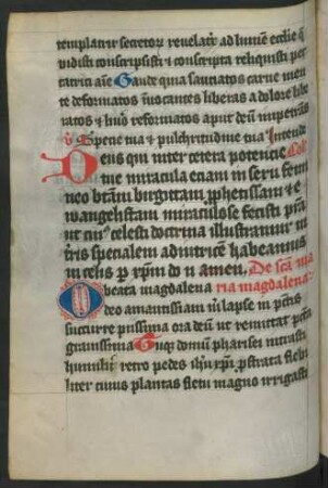 Horae breves sanctae Mariae Magdalenae