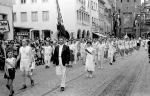 Freiburg: Festzug der Turner; Turnverein Jahn Freiburg