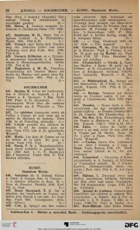 Kunst – illustrierte Werke (Nr. 636-664)