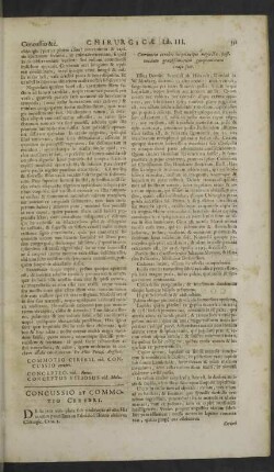 Concussio et Commotio Cerebri.