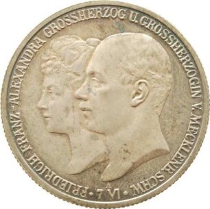 2 Mark - Vermählung von Großherzog Friedrich Franz IV.