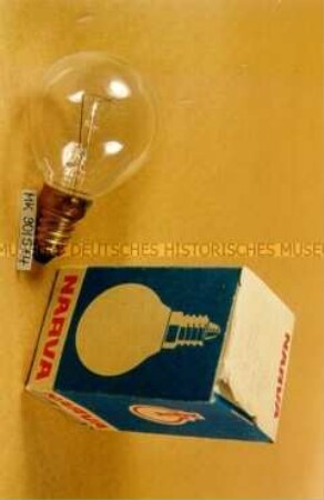 Glühlampe in Originalverpackung