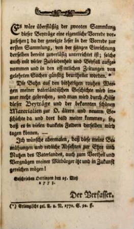 Beyträge zur oettingischen politischen, kyrchlichen und gelehrten Geschichte. 1,2. 1772/73