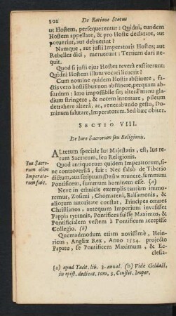 Sectio VIII. [Caput VIII.]