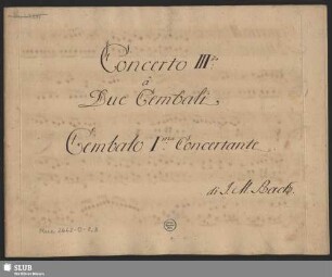 Concertos - Mus.2662-O-2,3 : Arr : cemb (2) : [op. 1,3] : WarB 86