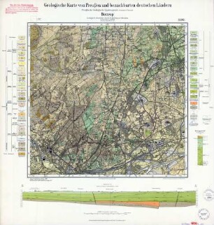 2502 [4407] Bottrop, Geologische Karte von Preußen und benachbarten deutschen Ländern